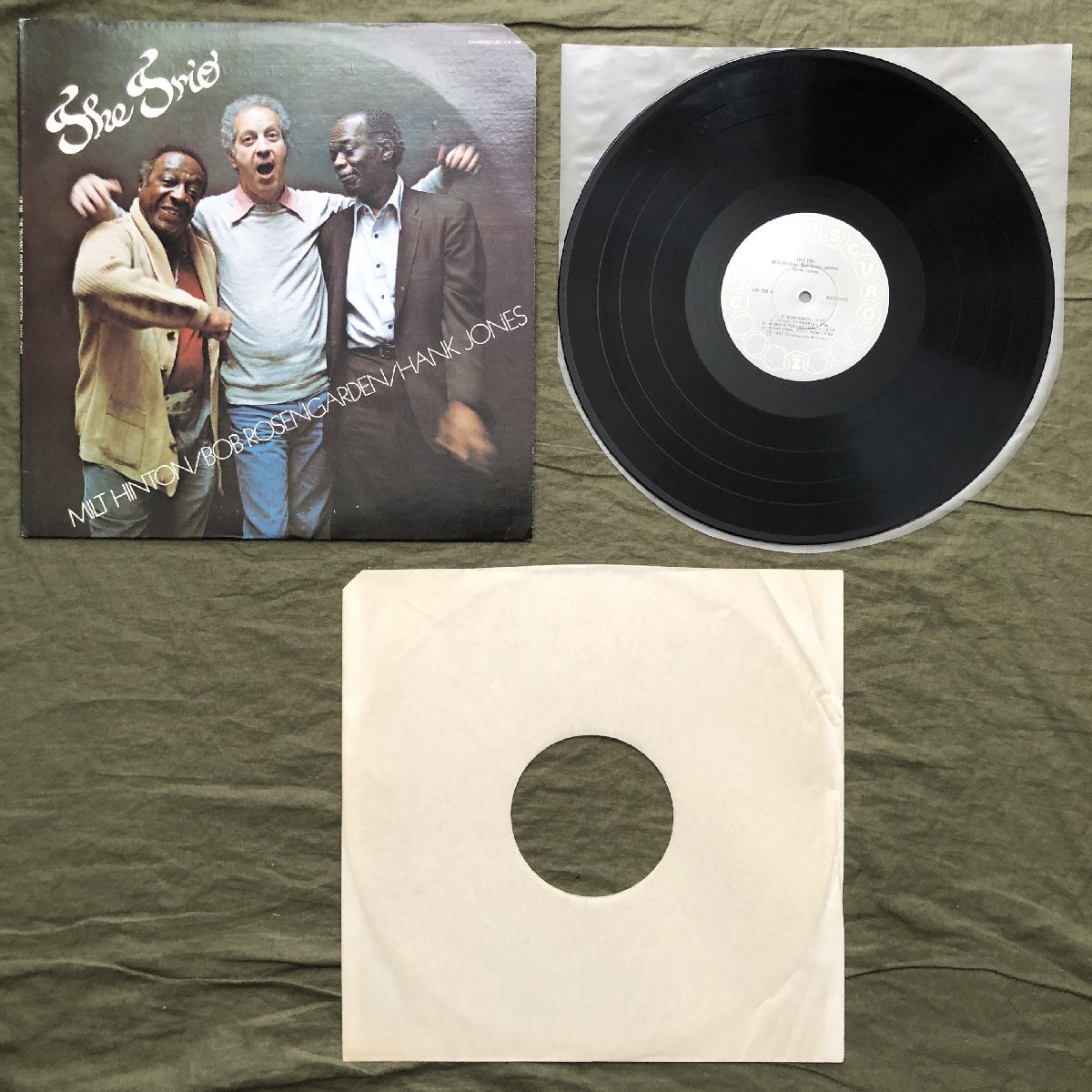 原信夫Collection 美盤 1977年 米国 本国オリジナルリリース盤 Milt Hinton / Bob Rosengarden / Hank Jones LPレコード The Trio_画像5