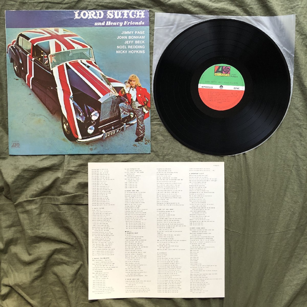 傷なし美盤 良ジャケ 激レア 1978年 国内盤 LPレコード Lord Sutch And Heavy Friends: Jeff Beck, Jimmy Page, John Bonham,Nicky Hopkins_画像5