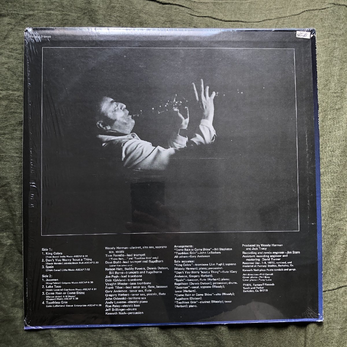 原信夫Collection 美盤 良ジャケ 1976年 米国 本国オリジナルリリース盤 Woody Herman And The Thundering Herd LPレコード King Cobra_画像2