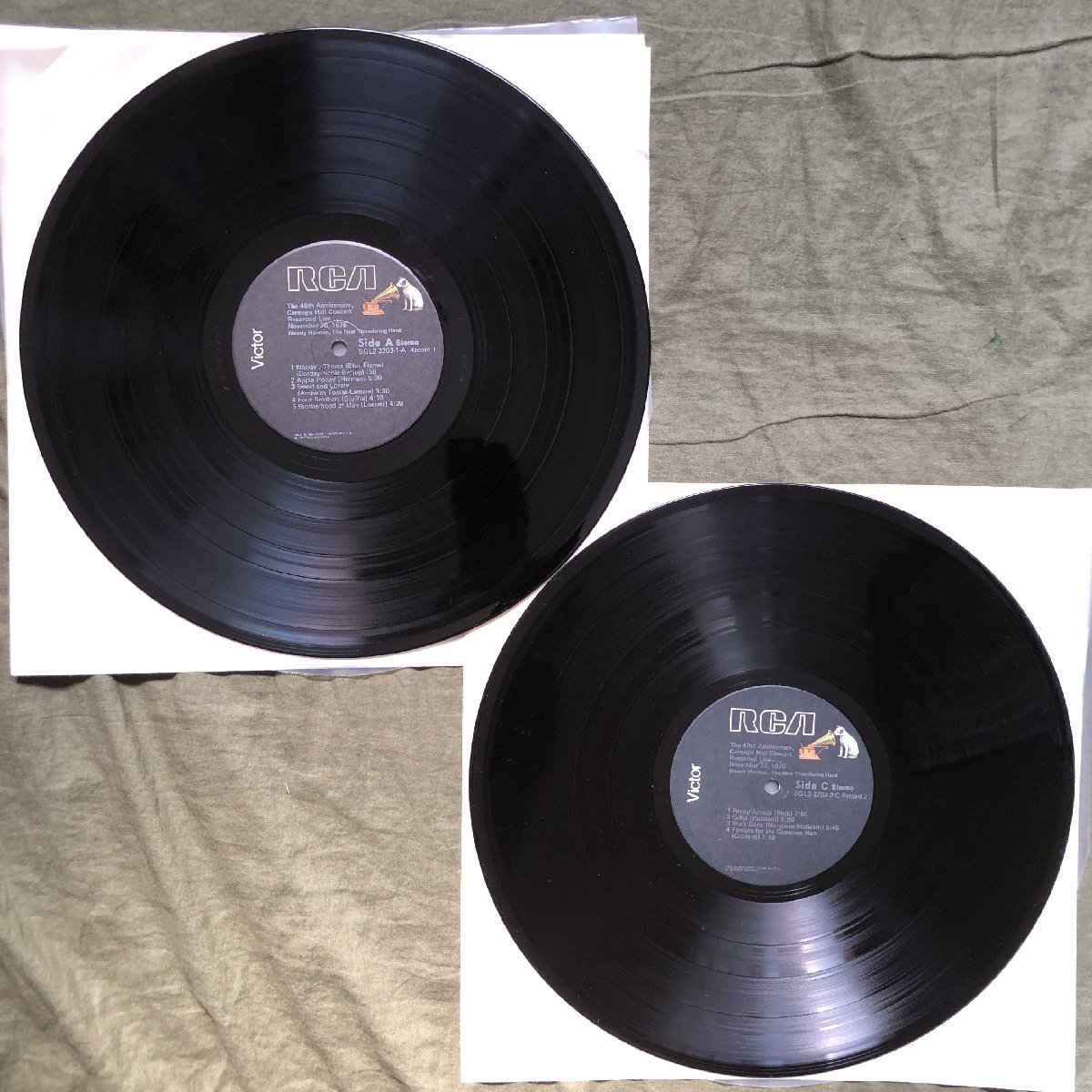 原信夫Collection 美盤 激レア 1977年 米国 本国オリジ盤 Woody Herman 2枚組LPレコード The 40th Anniversary 3面MASTERDISK刻印_画像8