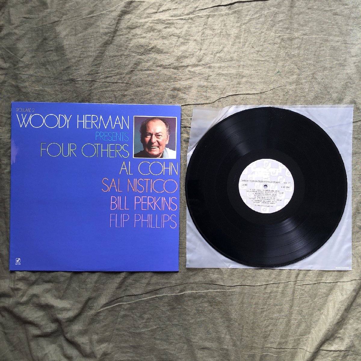 原信夫Collection 傷なし美盤 1982年 米国 本国初盤 Woody Herman LPレコード Presents Four Others Vol.2: Al Cohn, Sal Nistico_画像5