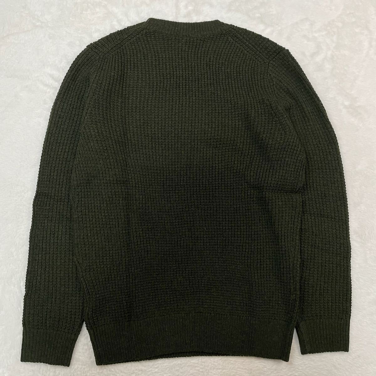 【新品 未使用 タグ付】UNIQLO ユニクロ ワッフルセーター 351-173233 ニットセーター クルーネック ミドルゲージ ウール メンズ XXL_画像3