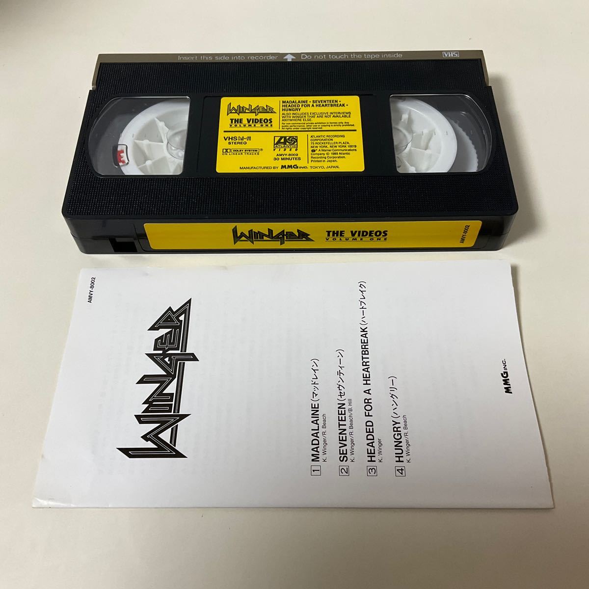 VHS / 国内 セル版 / ウィンガー / WINGER THE VIDEOS VOLUME ONE / ウインガー_画像4