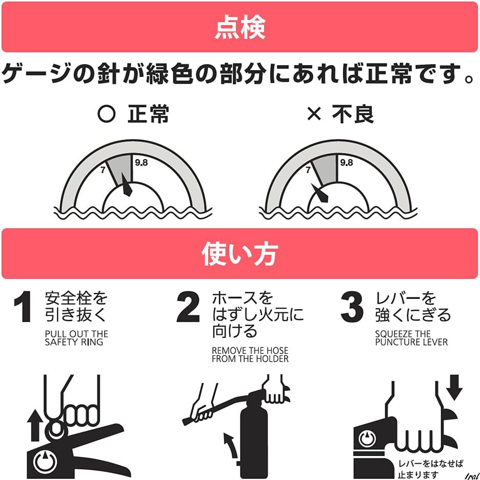 蓄圧式消火器 10型 アルミ製 業務用 日本製 安心・安全