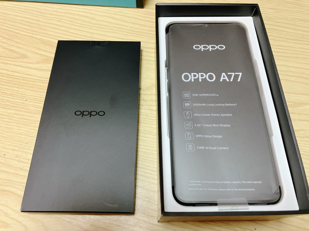 SIMフリー スマホ OPPO A77 Android ブラック _画像4