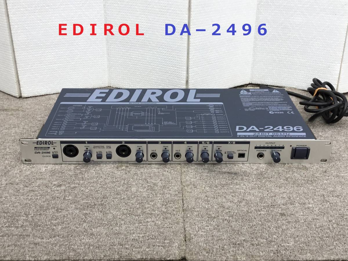 ◆◇ＥＤＩＲＯＬ　ＤＡ−２４９６　 Multi-track Digital Audio Recording Interface　ジャンク品◇◆_画像1