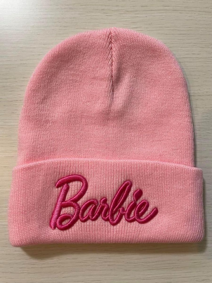 【SALE】 Barbie(バービー) ニット帽 ビーニー ニットキャップ ピンク