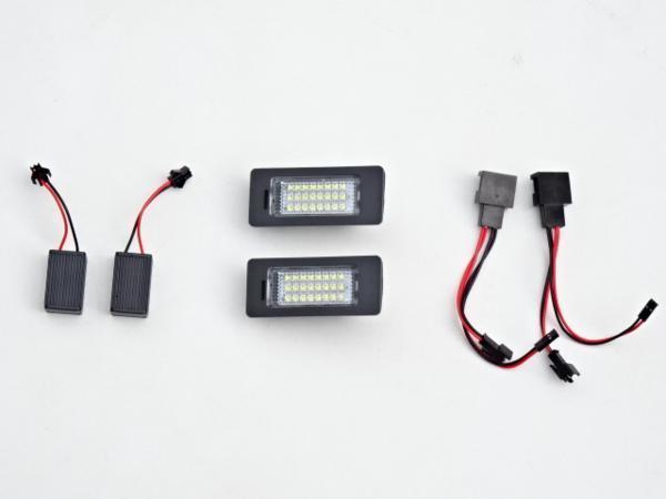 激白光♪ アウディ キャンセラー内蔵 LED ナンバー灯 A4オールロドクワトロ A4アバント 1.8TFSI 2.0TFSI 3.2FSI 8K_画像1