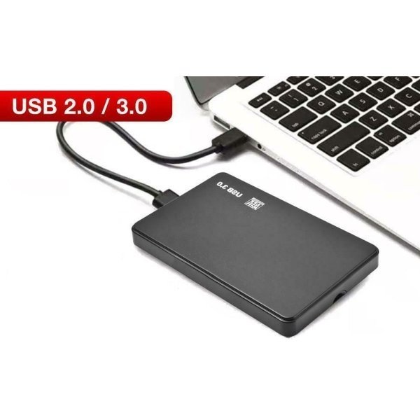 USB3.0対応 外付け 2.5インチ SSD/HDDケース SATA USB2.0にも対応 ブラック 外部電源不要 2個までメール便同梱可【H7】_画像4