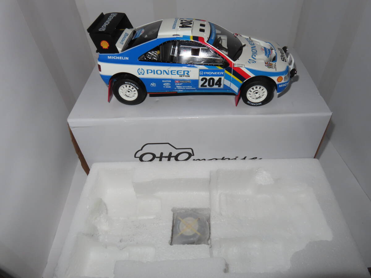 1/18 OTTO PEUGEOT 405 T16 GRAND RAID N 204 RALLY PARIS DAKAR 1989 A.VATANEN　ミニカー_画像1