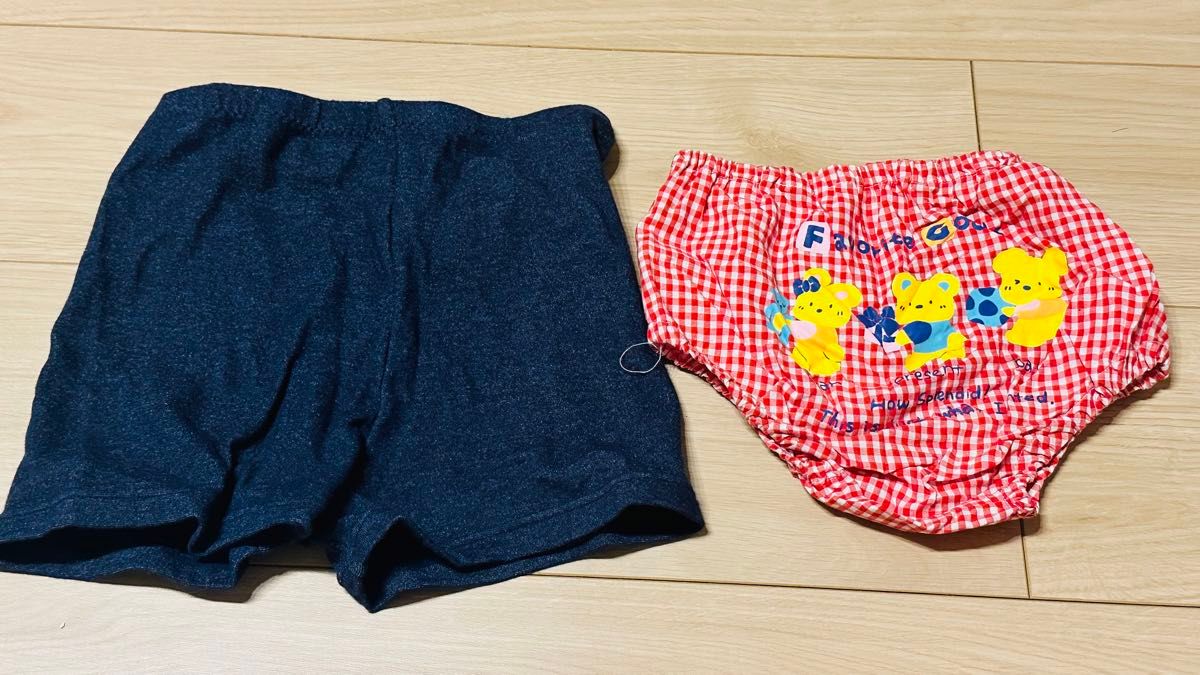 子供服 ズボン キッズ 日本製 ベビー服 パンツ まとめ売り 80-95  ナカタ 丸中 クマ 熊 セット 無地 綿 