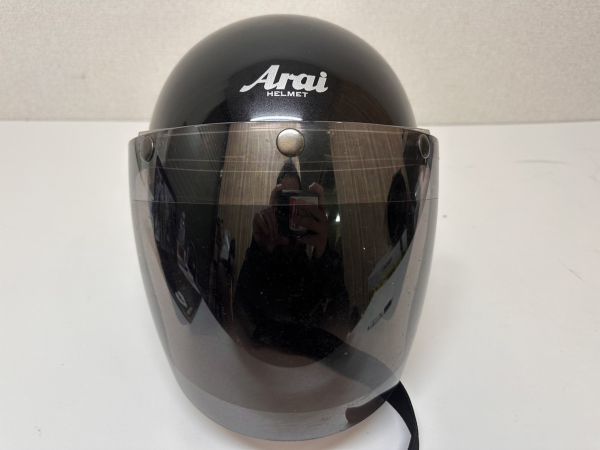 Y310-T23-441 Arai アライ フルフェイス ヘルメット PSマーク有 Classic DC 55.56cm ブラック 本体のみ 現状品_画像1