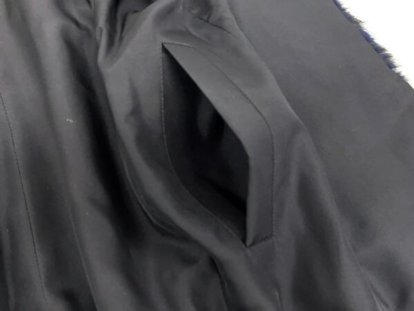 M118-W11-580 ◆ 美品 Couture EMBA クチュール エンバ ベスト 毛皮 100％シルク XLサイズ レディース④_画像7