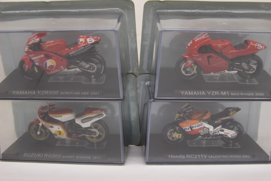 069 s7520 チャンピオンバイクコレクション HONDA RC211V NSR500 YAMAHA YZR-M1 他 9種セット_画像3