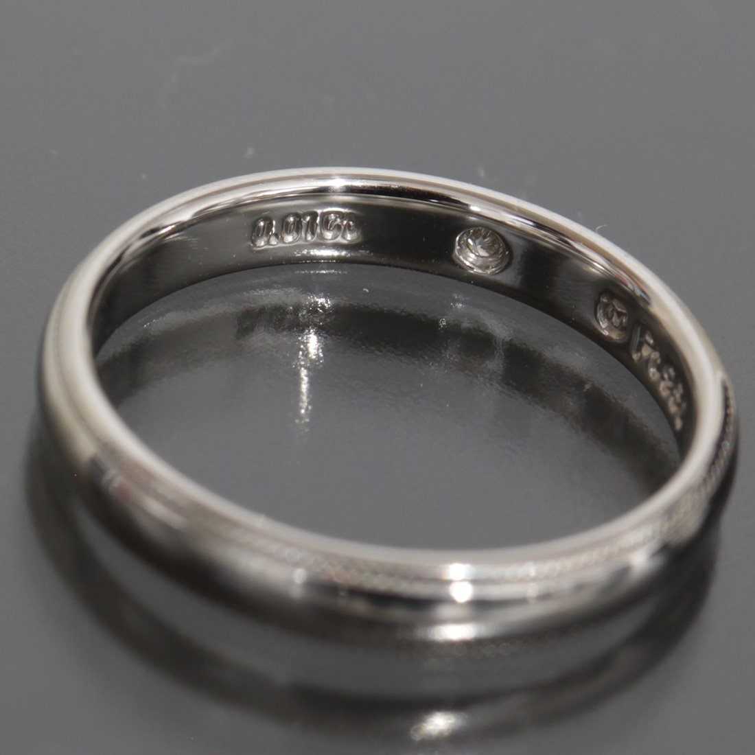  Mikimoto diamond 0.01ct платина кольцо 9 номер pt950 кольцо 3mm* новый товар с отделкой MIKIMOTO 5303A