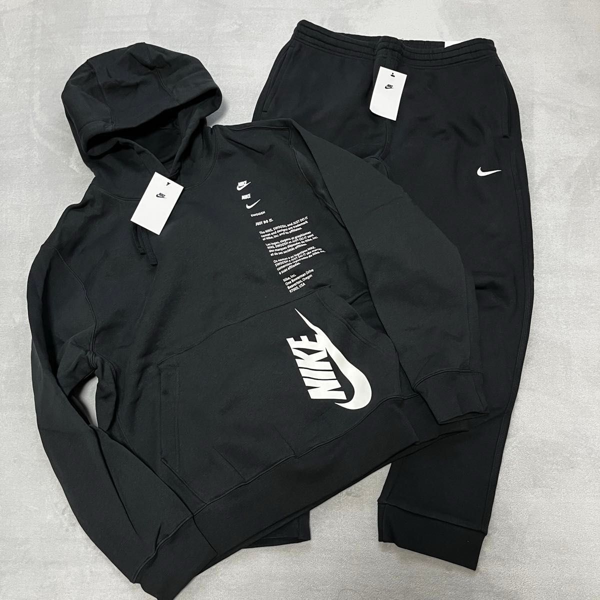 NIKE 上下セット セットアップ 裏起毛 スウェット パーカー フーディ スウェットパンツ ジョガーパンツ スウッシュ XXL