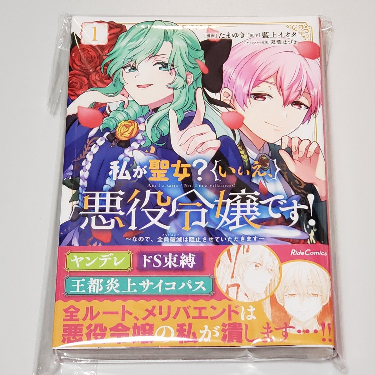 新品 未読 私が聖女？いいえ、悪役令嬢です！ なので、全員破滅は阻止させていただきます１ 初版