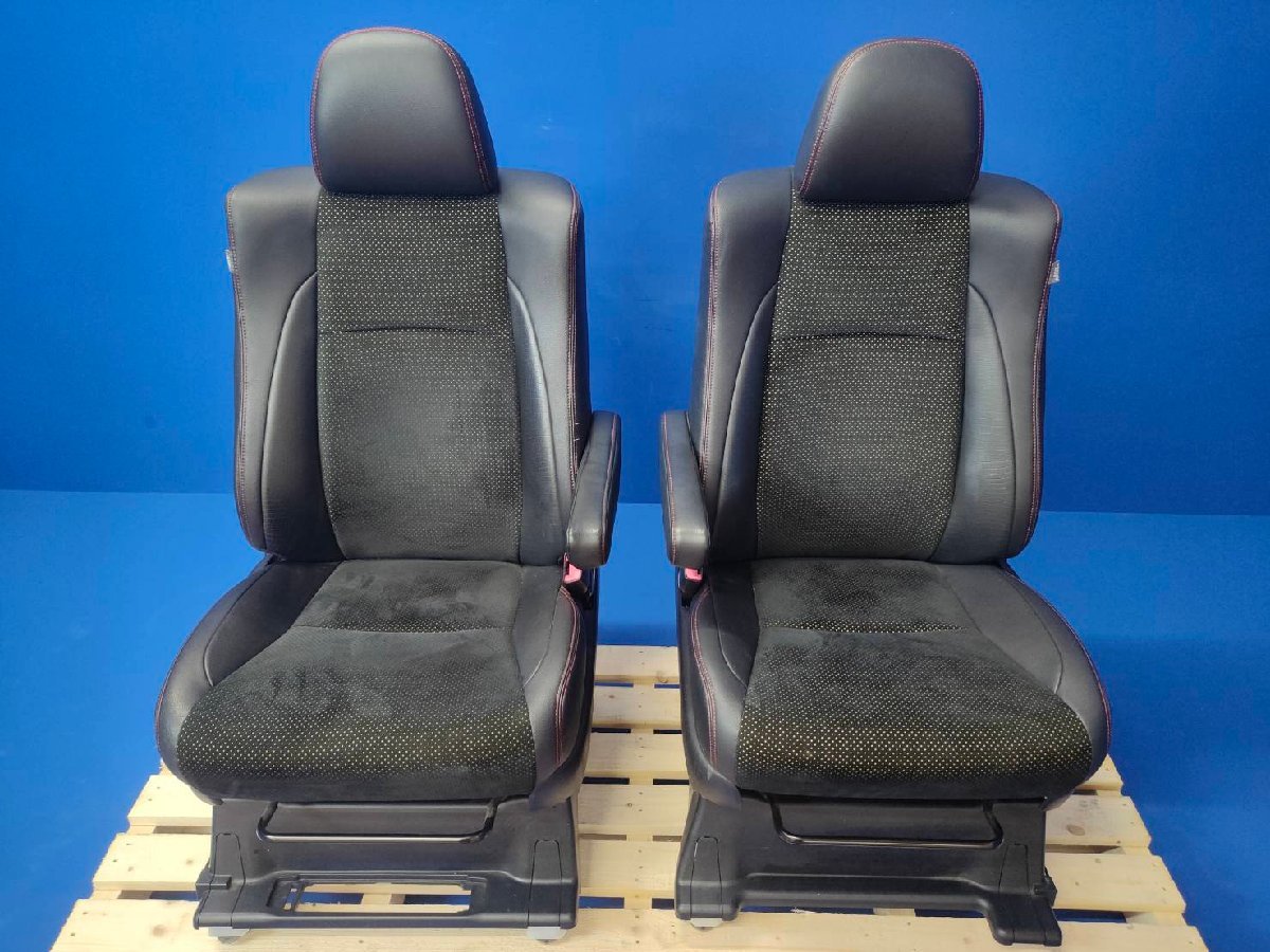 20 Alphard Vellfire 7 number of seats latter term black half leather driver`s seat passenger's seat front seat left right set manual 20601 2F9-3.
