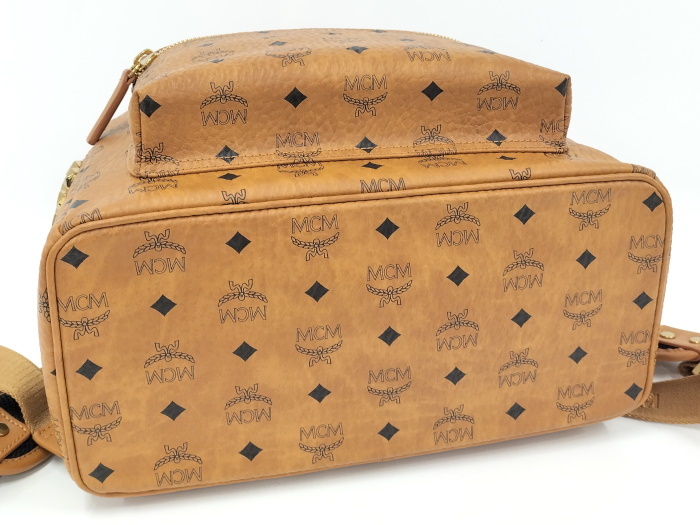 【中古】MCM リュックサック ヴィセトス ロゴ レザー ブラウン 3142G_画像6