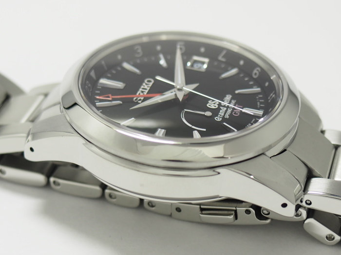 【中古】GRAND SEIKO スプリングドライブ 自動巻き SS ブラック文字盤 9R66-0AE0_画像8