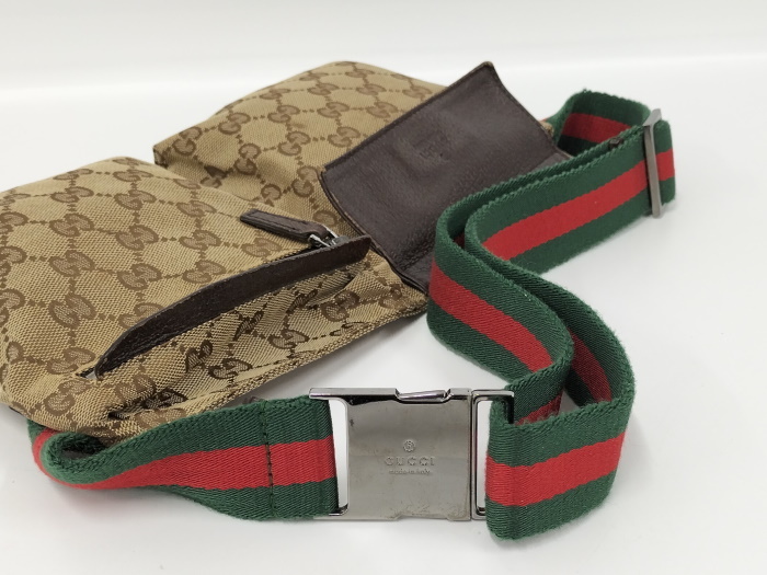 【中古】GUCCI ウエストポーチ GGキャンバス 28566_画像4