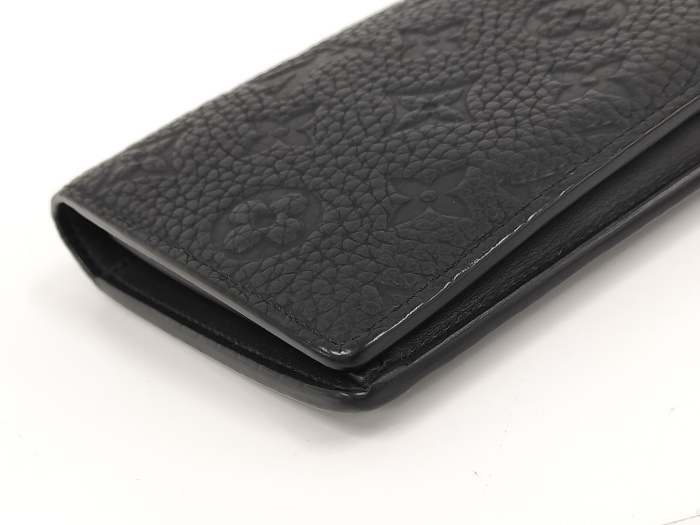 【中古】LOUIS VUITTON ポルトフォイユ ブラザ 二つ折り長財布 モノグラム トリヨン ノワール M69038_画像4