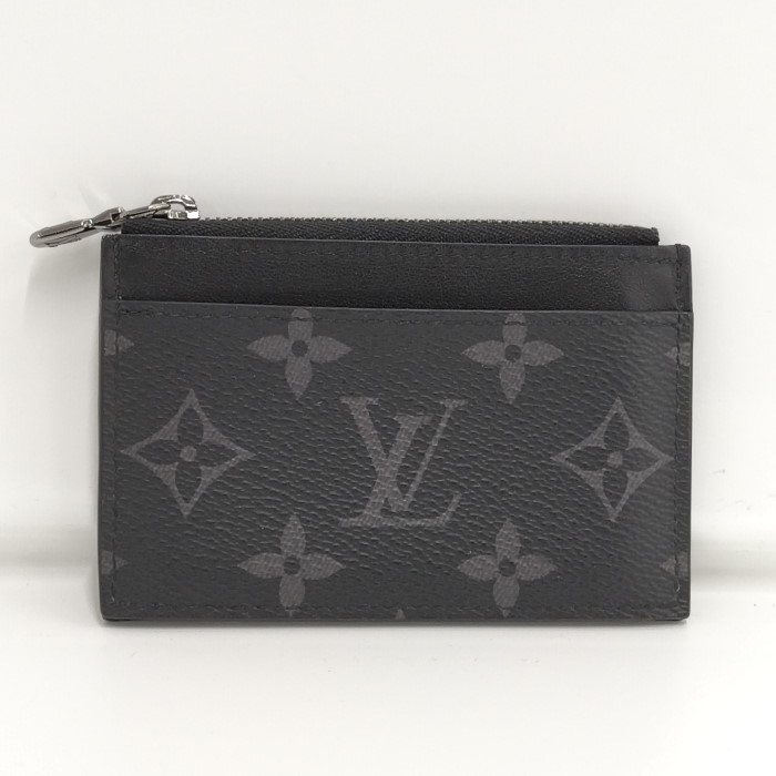 【中古】LOUIS VUITTON コンパクト コインカードホルダー モノグラム エクリプス M82253