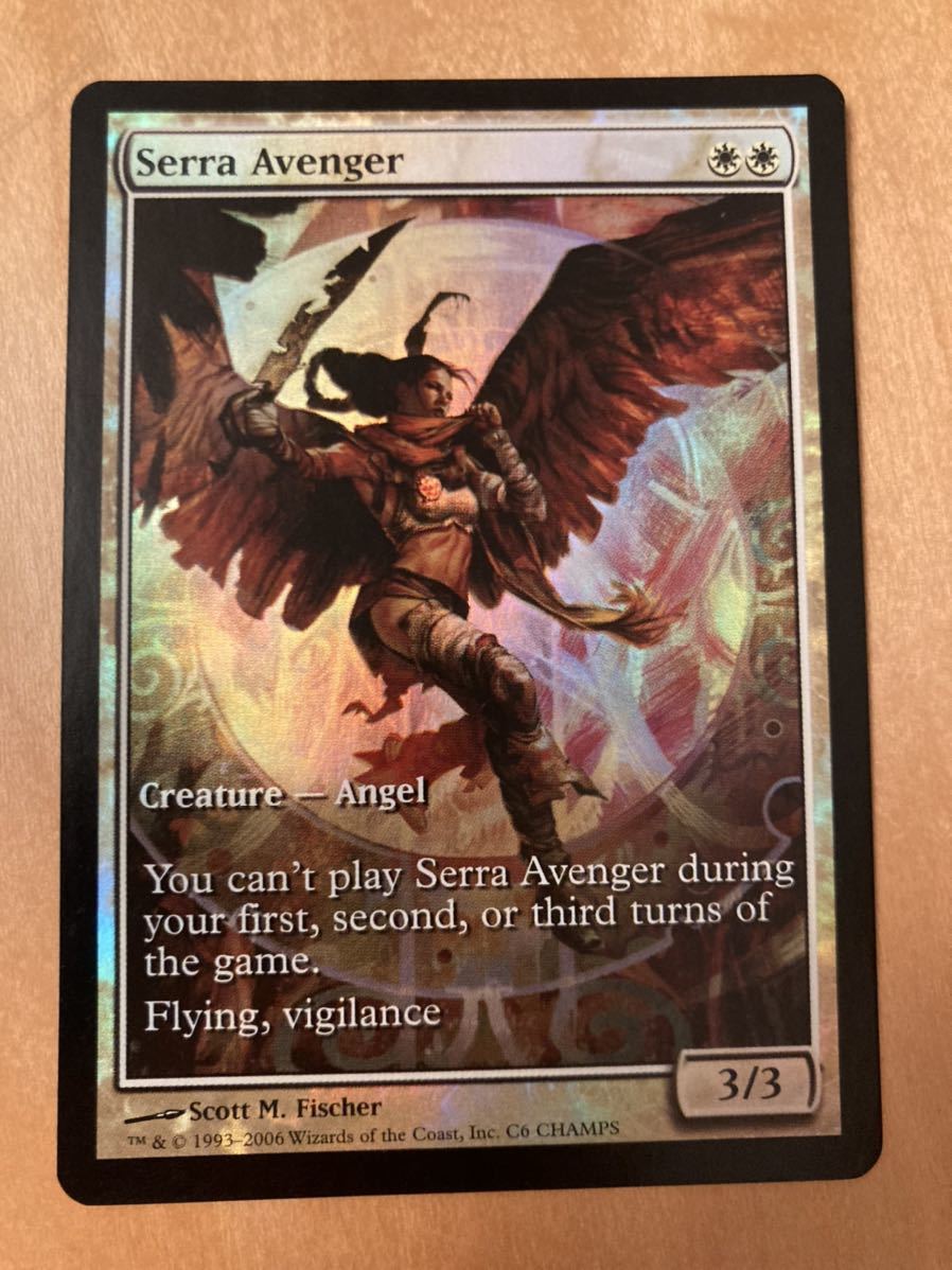 PROMO セラの報復者　serra avenger 英語FOIL1枚 フルアート　MTG プロモ　天使_画像1