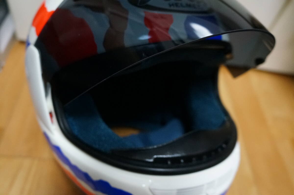 Arai GIGA2 ミック ドゥーハン 選手 レプリカ ヘルメット 限定モデル アライ 洗浄修理済 Doohan OK ホンダ ロスマンズ Rothmans レーシングの画像6