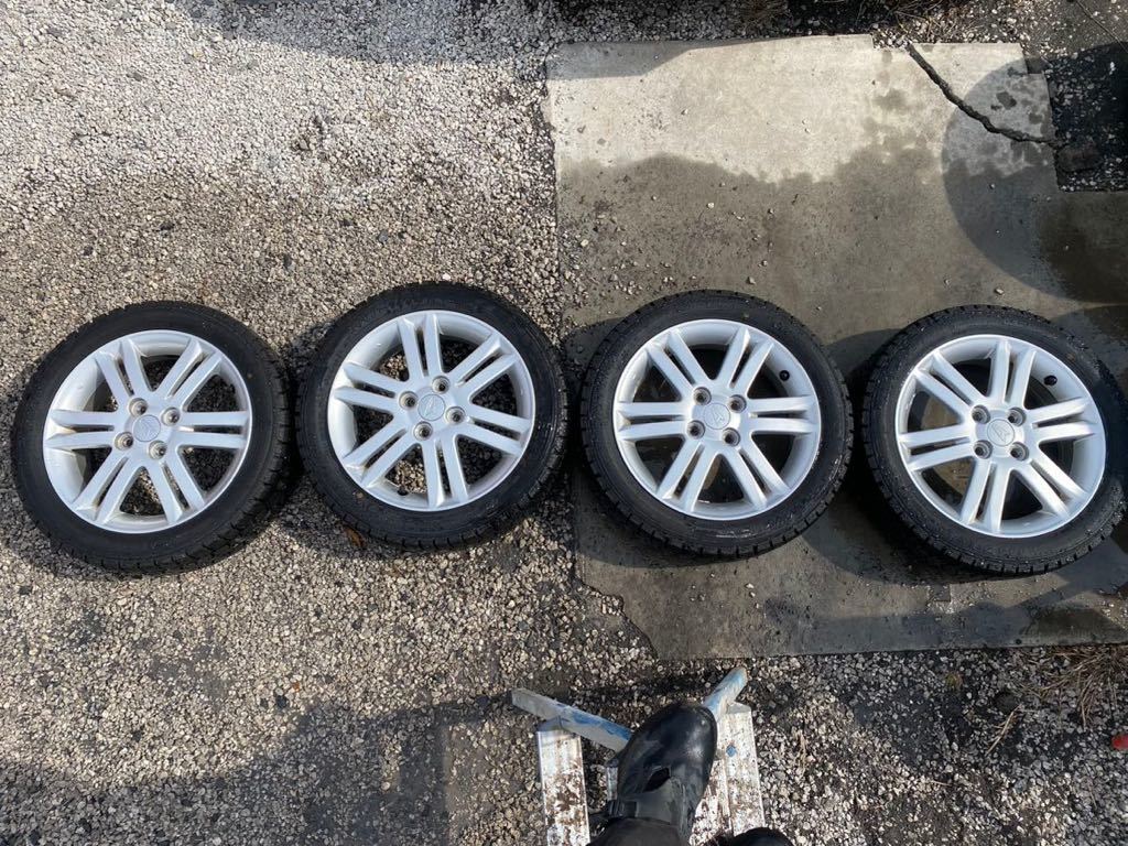 ★ダイハツ★タントカスタム★純正ホイールスタッドレスタイヤセット★GOODYEAR ICE NAVI 7★バリ溝★165/55R15_画像1