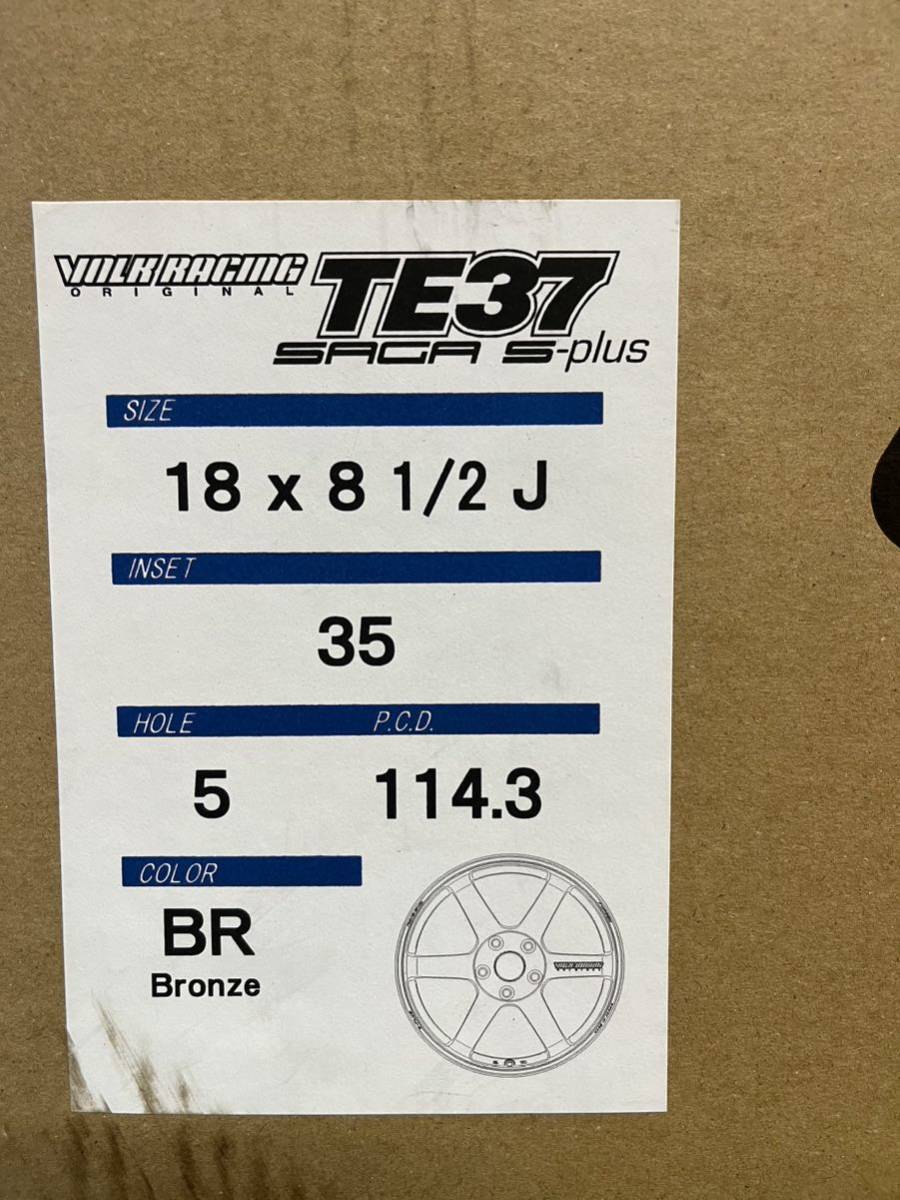 店頭在庫品！！新品！！VOLK RACING TE37 SAGA S-Plus １８インチ ８．５Ｊ＋３５ ５／１１４ ブロンズ！！の画像5