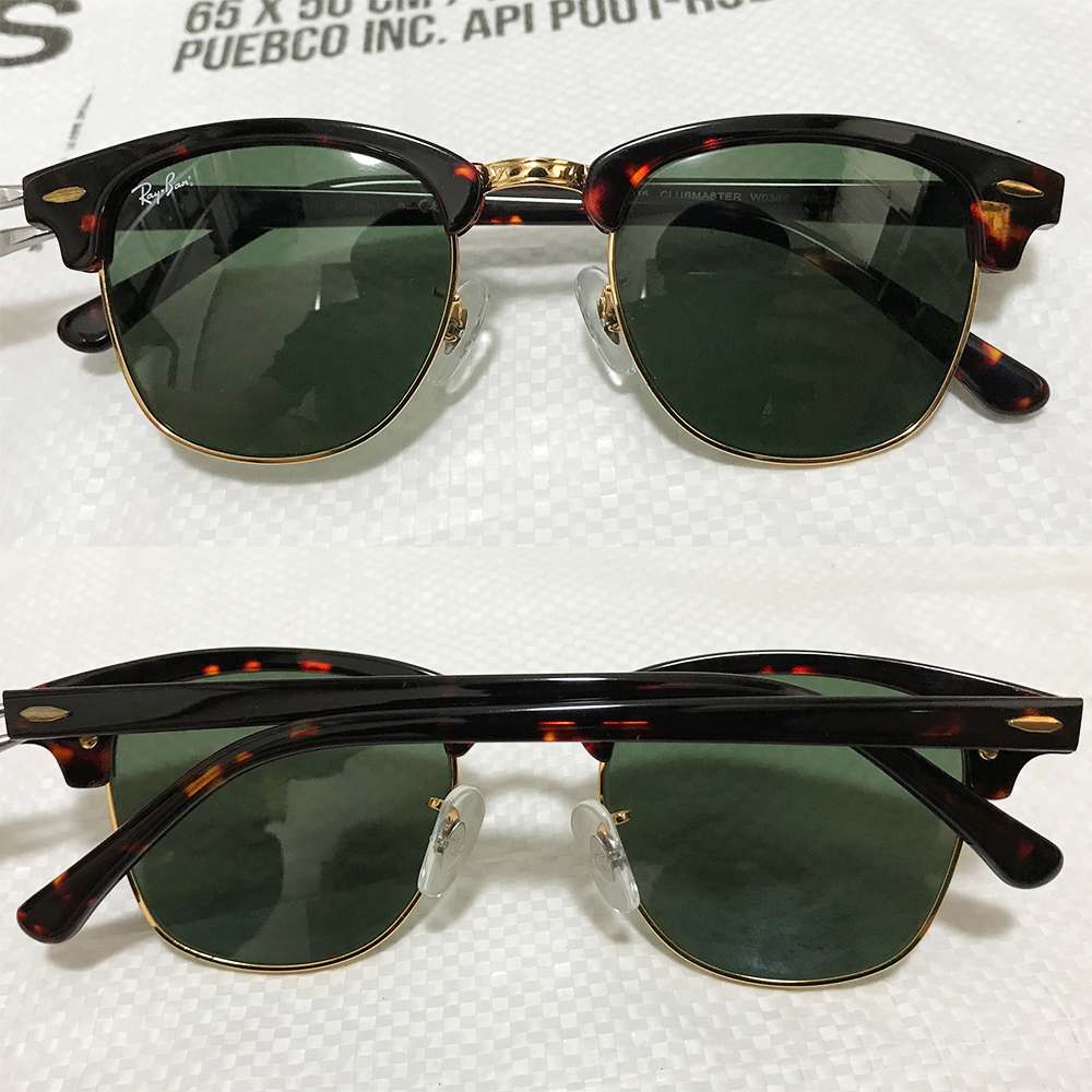 [新品付属品完備☆送料込み] RayBan レイバン クラブマスター サングラス CLUBMASTER べっ甲 RB3016_画像2