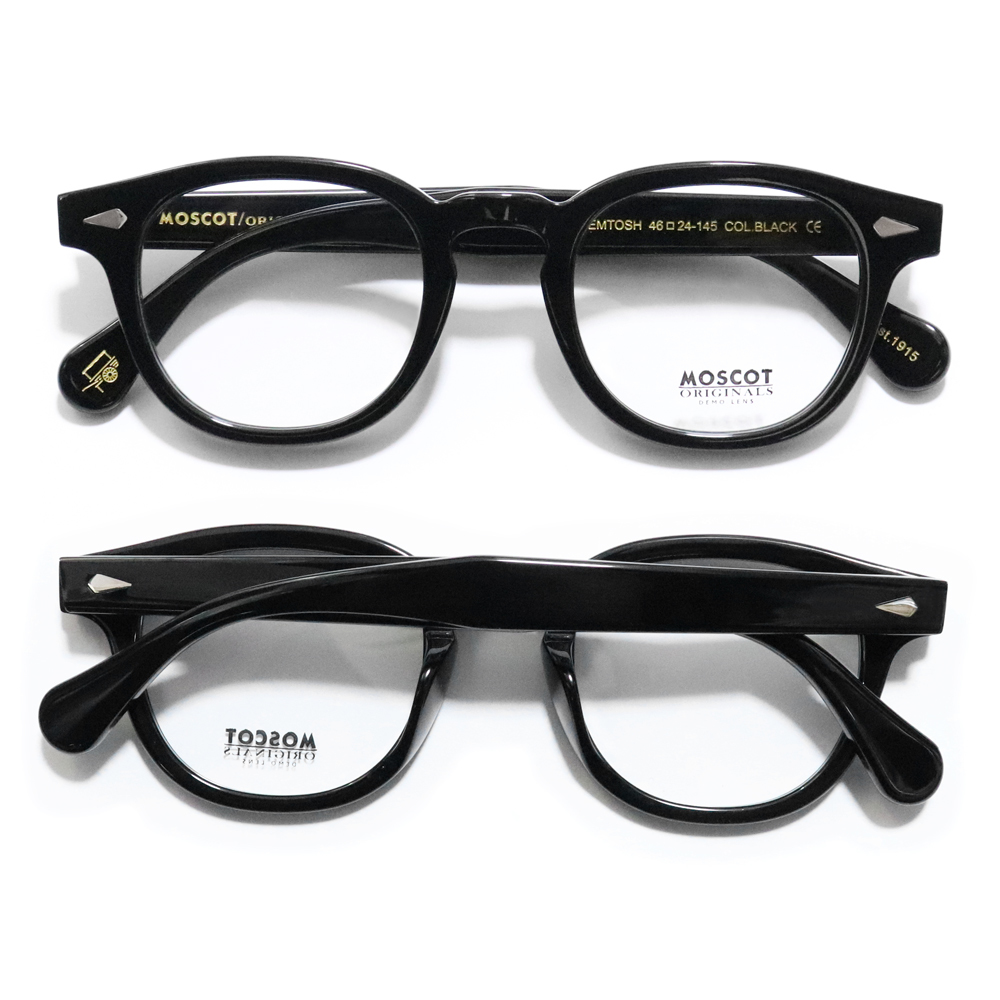 新品未使用☆ MOSCOT モスコット LEMTOSH レムトッシュ ウェリントン眼鏡 メガネ Black ブラック 46-24_画像3