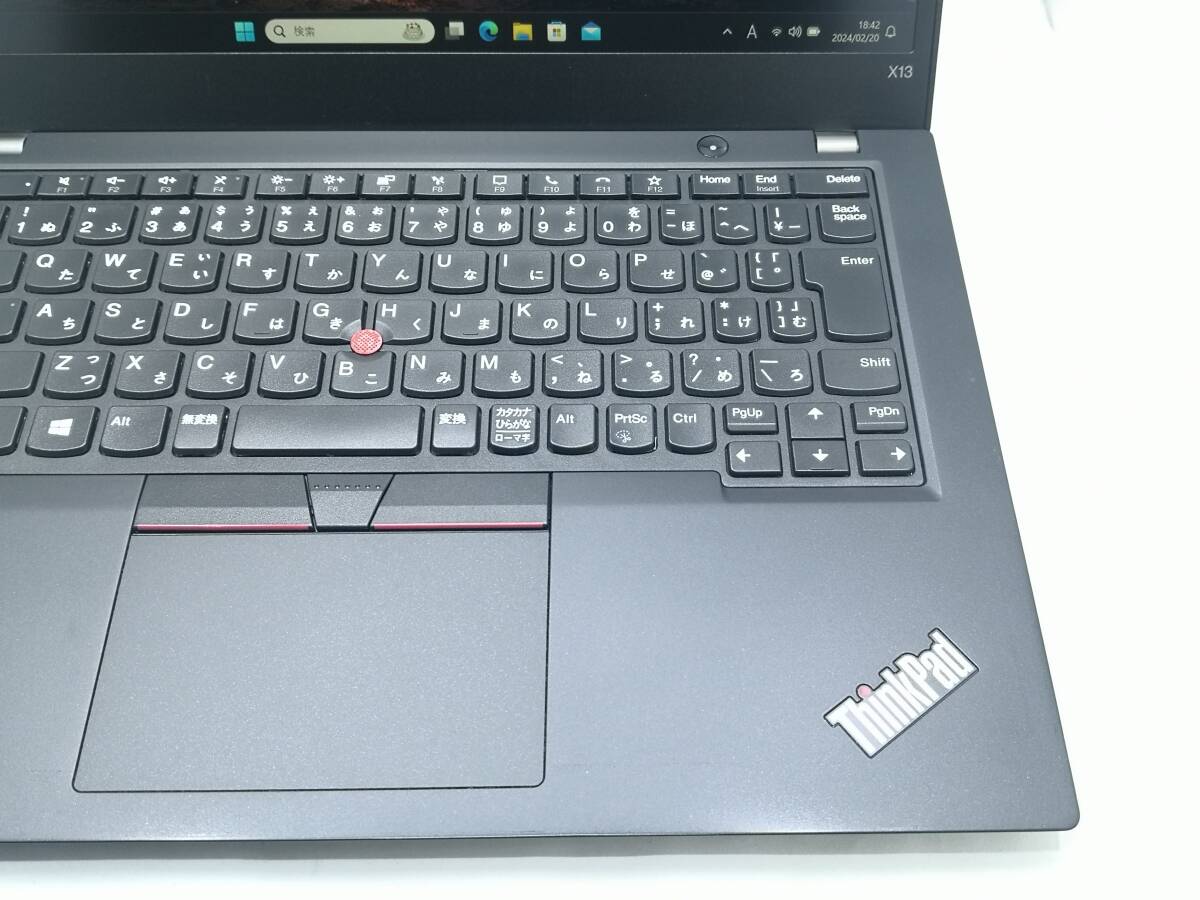 【AMD Ryzen 5 PRO 4650U MS-office365】Lenovo Thinkpad X13 Gen1(AMD) メモリー8GB SSD256GB Windows11④_画像3