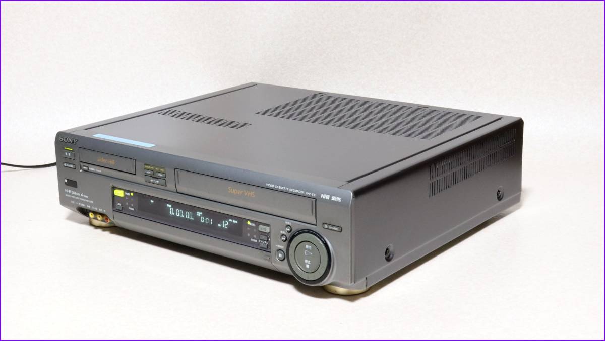 SONY Hi8/S-VHS Wデッキ 【 WV-ST1 】 CD版説保証付完動美品_画像3