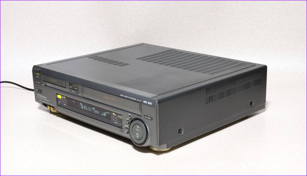 SONY Hi8/S-VHS Wデッキ 【 WV-ST1 】 CD版説保証付完動美品_画像3