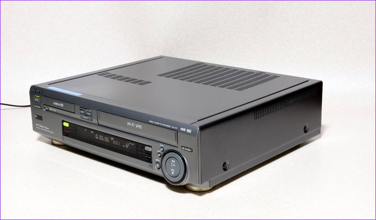 SONY Hi8/VHS Wデッキ 【 WV-H5 】 CD版説保証付完動美品_画像3