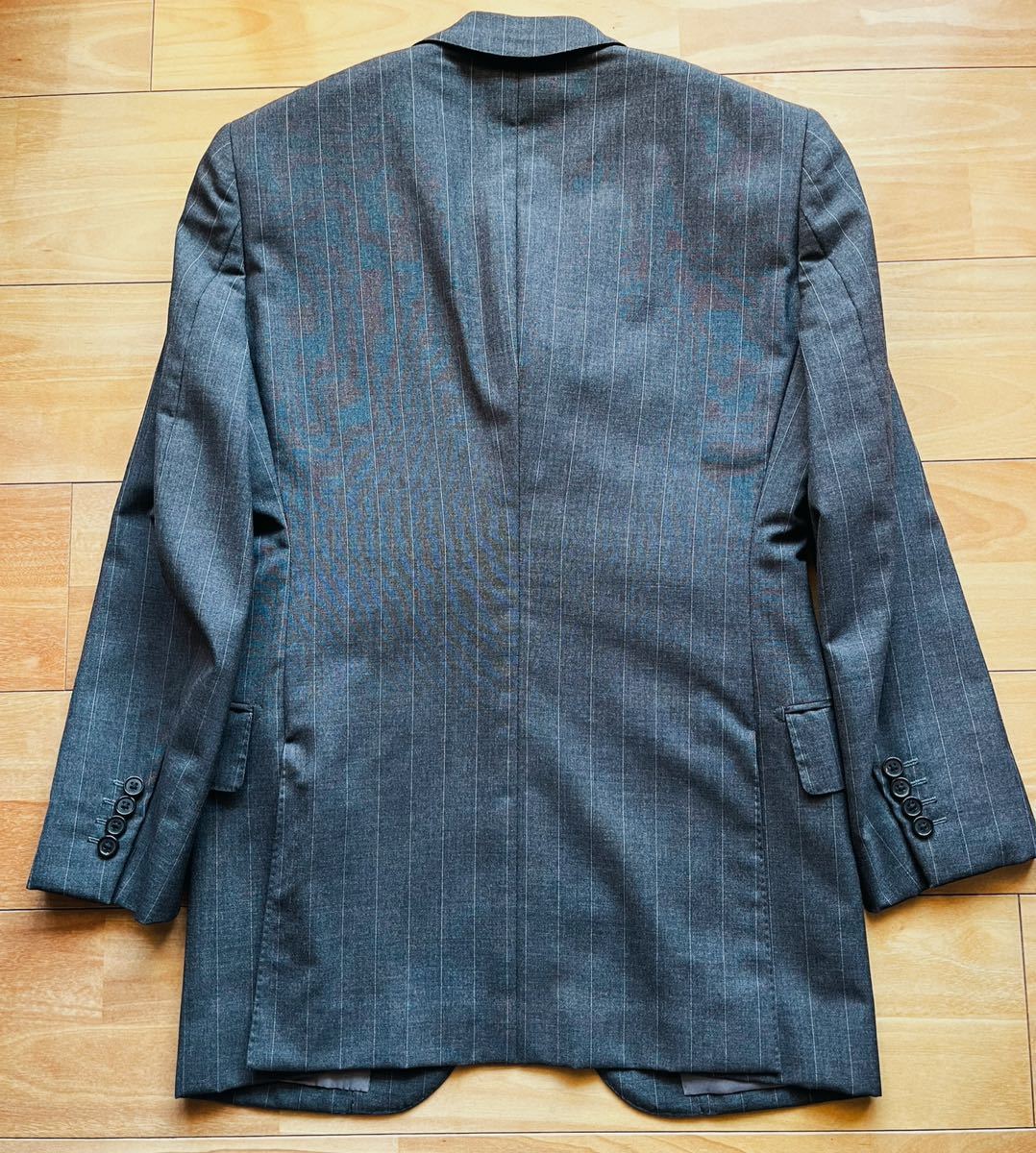 ビームスbeamsウールスーツ　ストライプスーツ 紳士服 M_画像4