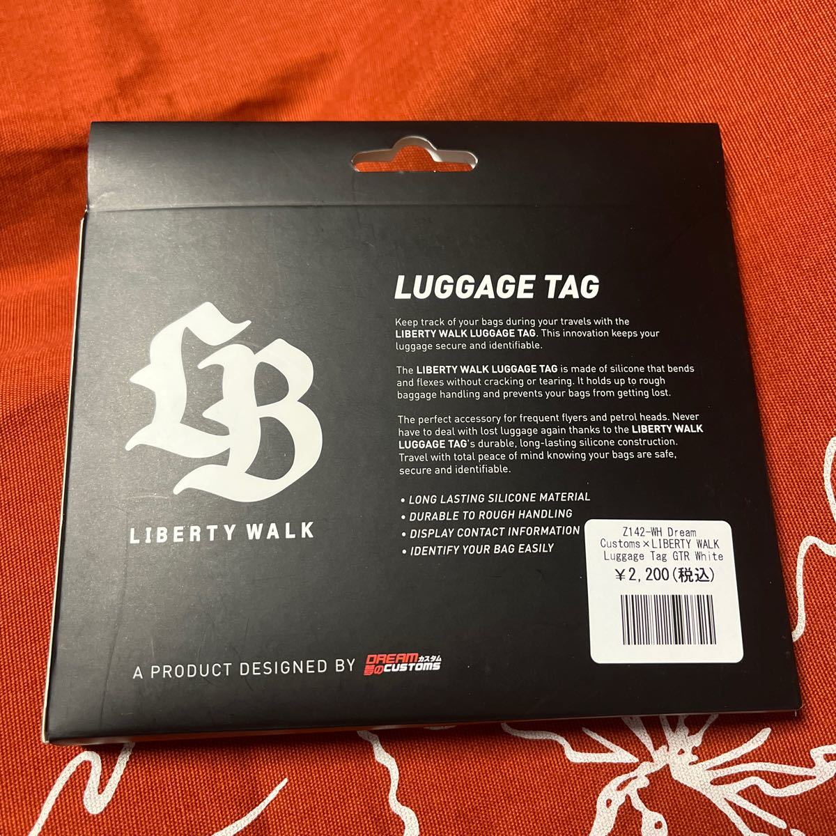 リバティーウォーク LIBERTY WALK　ラゲッジタグ GTR ホワイト ネームタグ 未使用_画像2