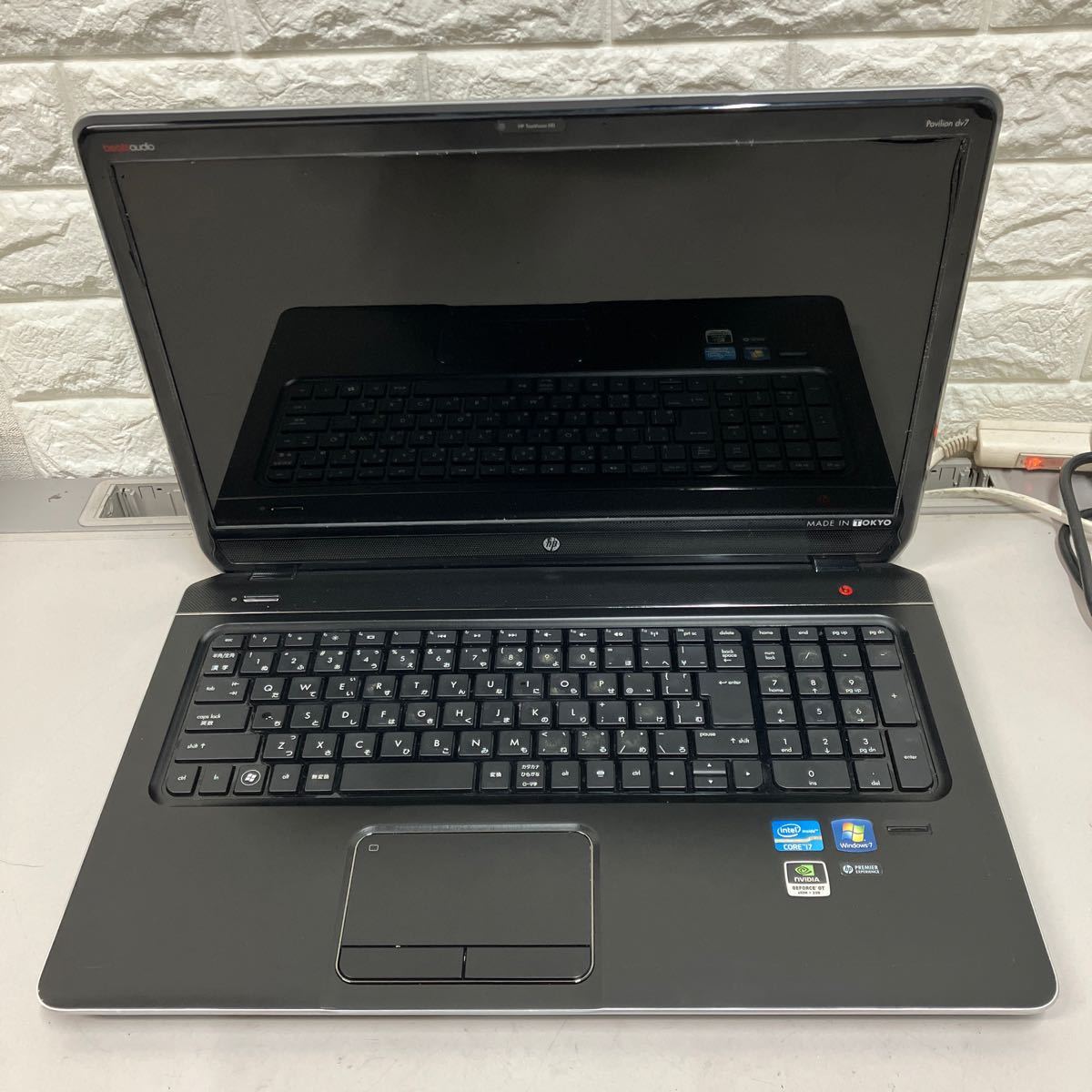 M104 HP Pavilion dv7 Core i7 3610QM メモリ4GB_画像1