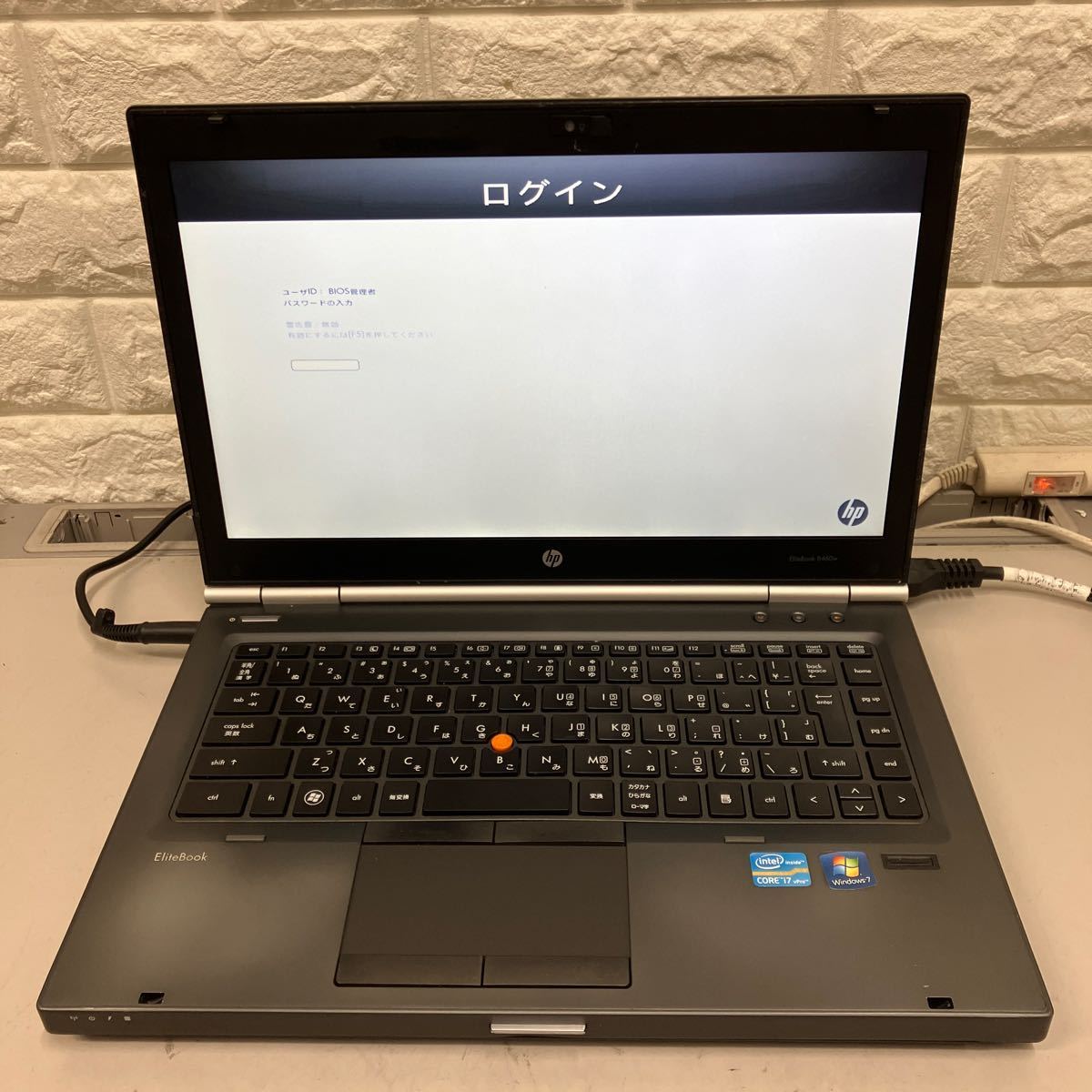 P185 DELL ELITEBOOK 8460W Core i7 2620QM メモリ8GB_画像2