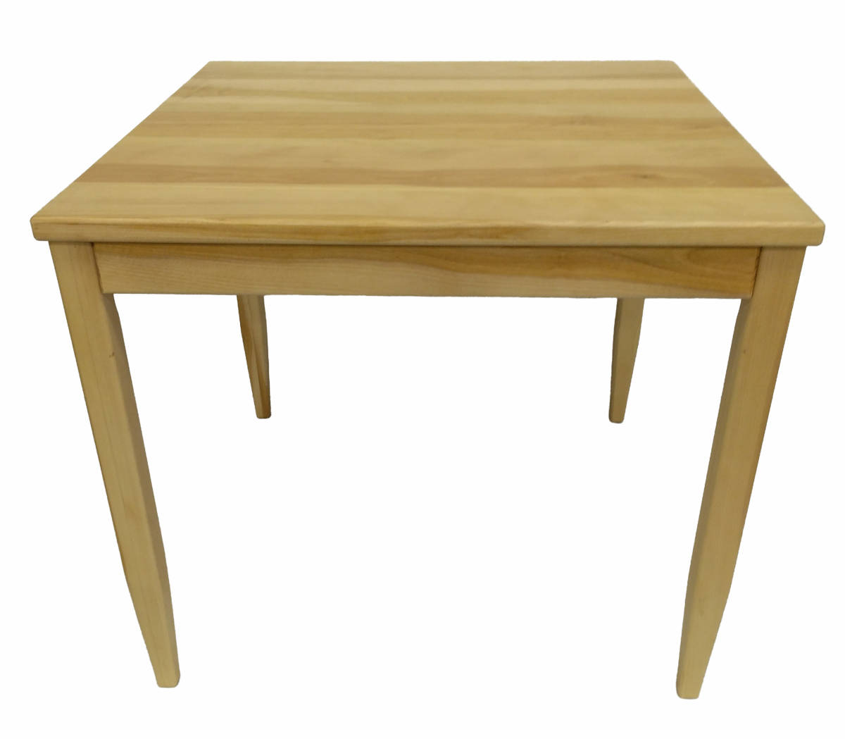 角テーブル800　2人用　カバ材（無垢材）　（食卓テーブル　シンプル　ナチュラル）