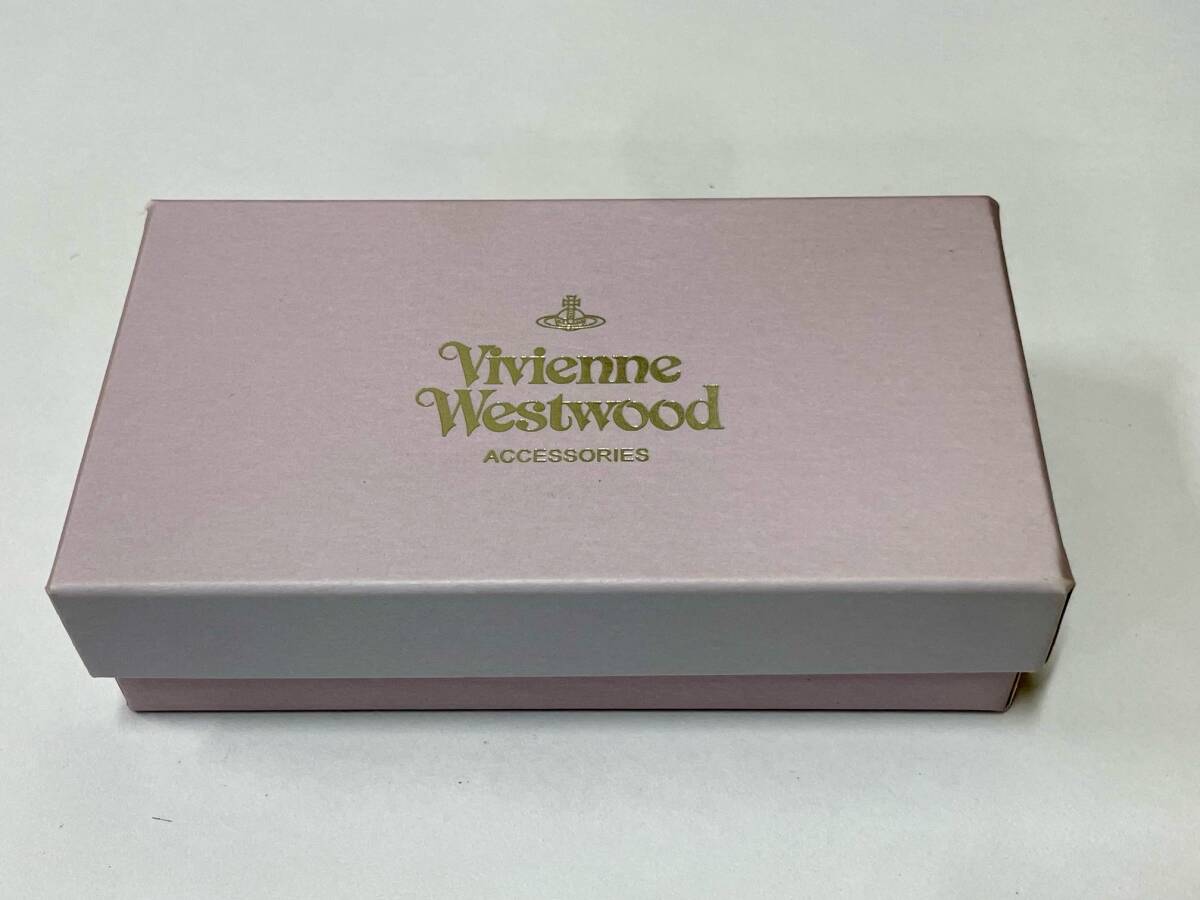 FS2111 VivienneWestwood ヴィヴィアンウエストウッド キーケース 4連 シルバー金具 赤裏地 付属品有 箱有 未使用品 現状品_画像9