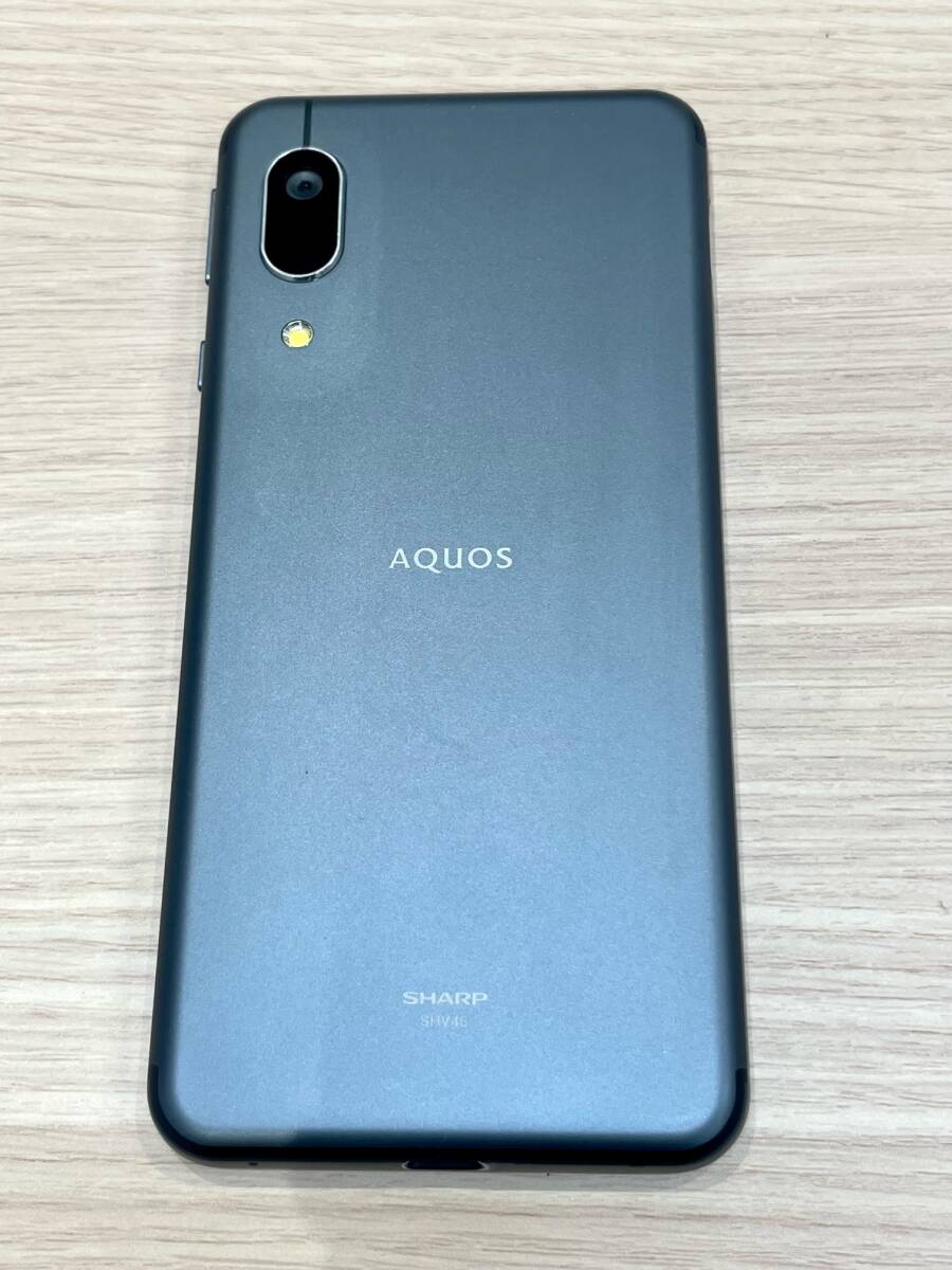 FS2093 AQUOS sense3 basic アクオス スマートフォン SHV48 グレー 判定〇 SIMトレー無 android 現状品_画像3