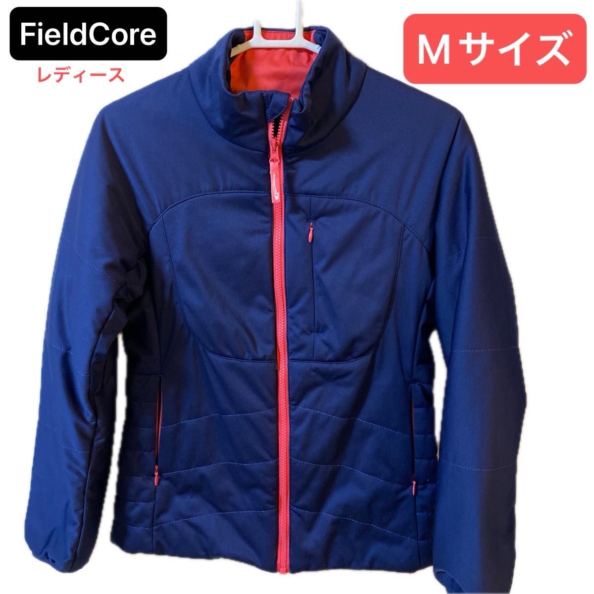 FieldCore レディース エアライト STRETCH ジャンパー Mサイズ 中綿 ネイビー ワークマン