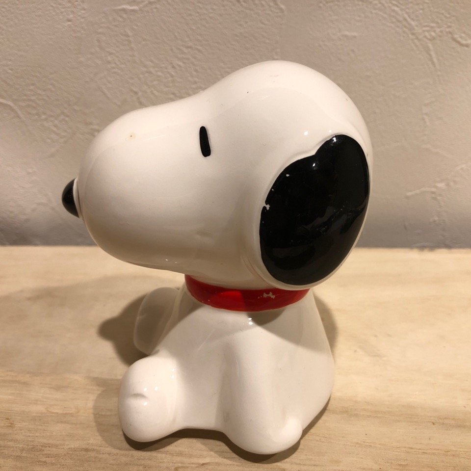 スヌーピー Snoopy ピーナッツ 雑貨 陶器 置物 インテリア ファンシー 管理番号001の画像1