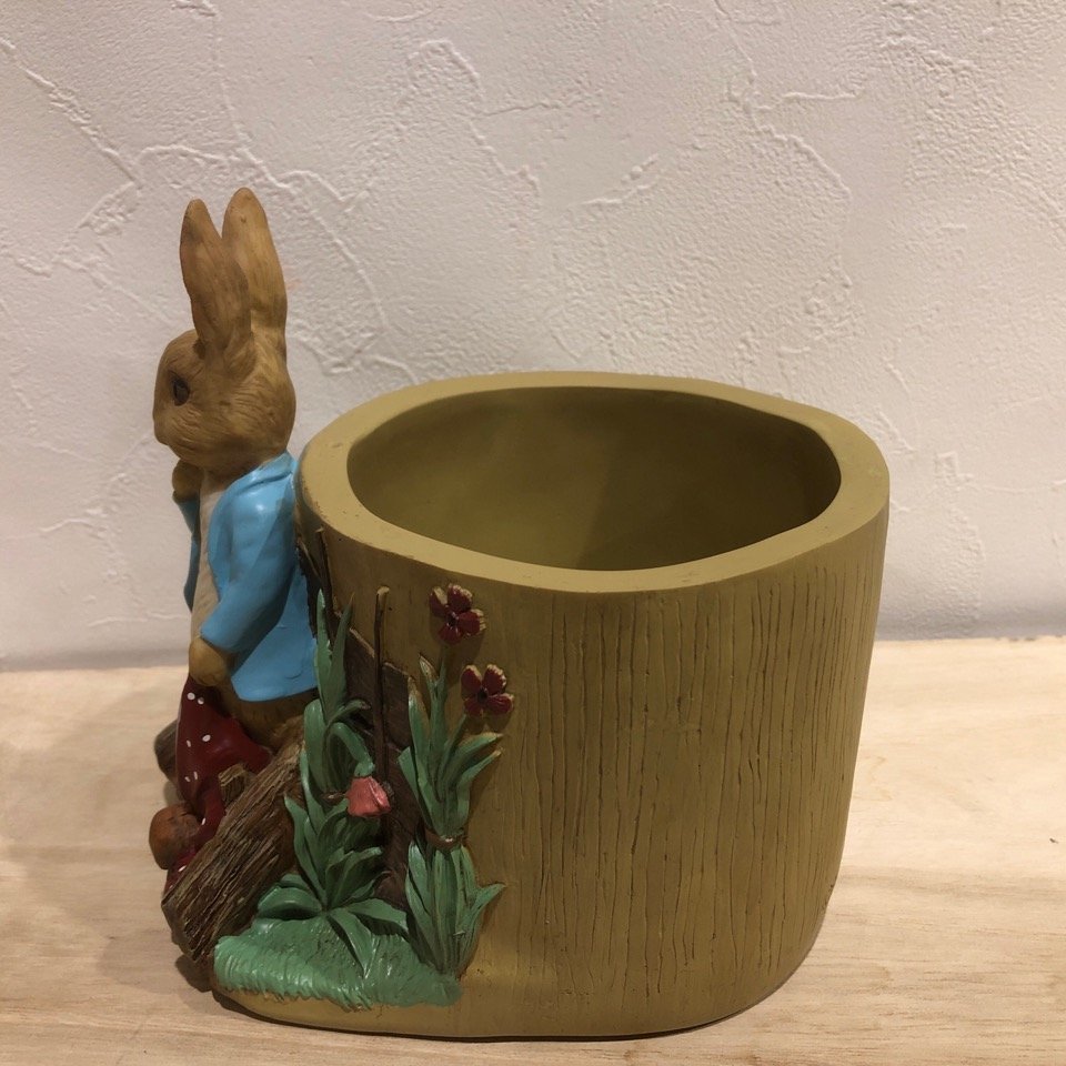  Peter Rabbit planter PETAER RABBIT potted plant plant pot Kato industrial arts ornament interior fancy control number 001