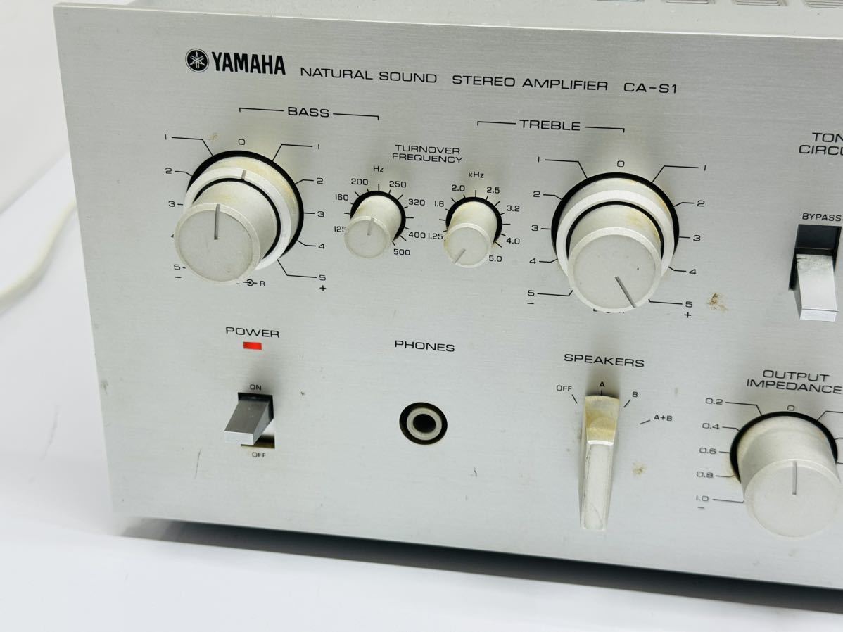 YAMAHA ヤマハ CA-S1 プリメインアンプ オーディオ機器 通電確認のみ 現状品 管理番号02182の画像2