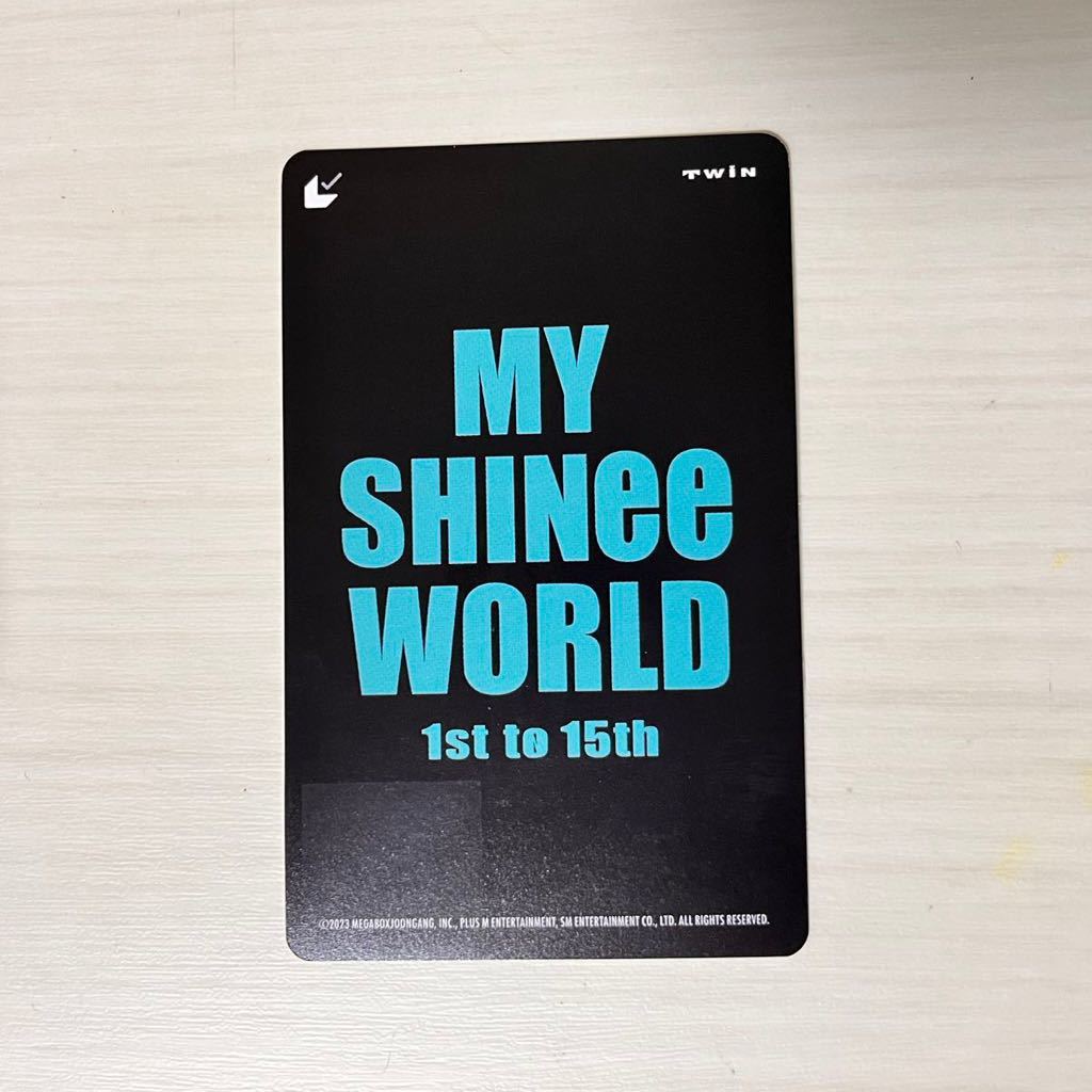 ■匿名送料込み★映画★MY SHINee WORLD★ムビチケ1枚★オニュ ジョンヒョン テミン KEY ミノ■_画像1