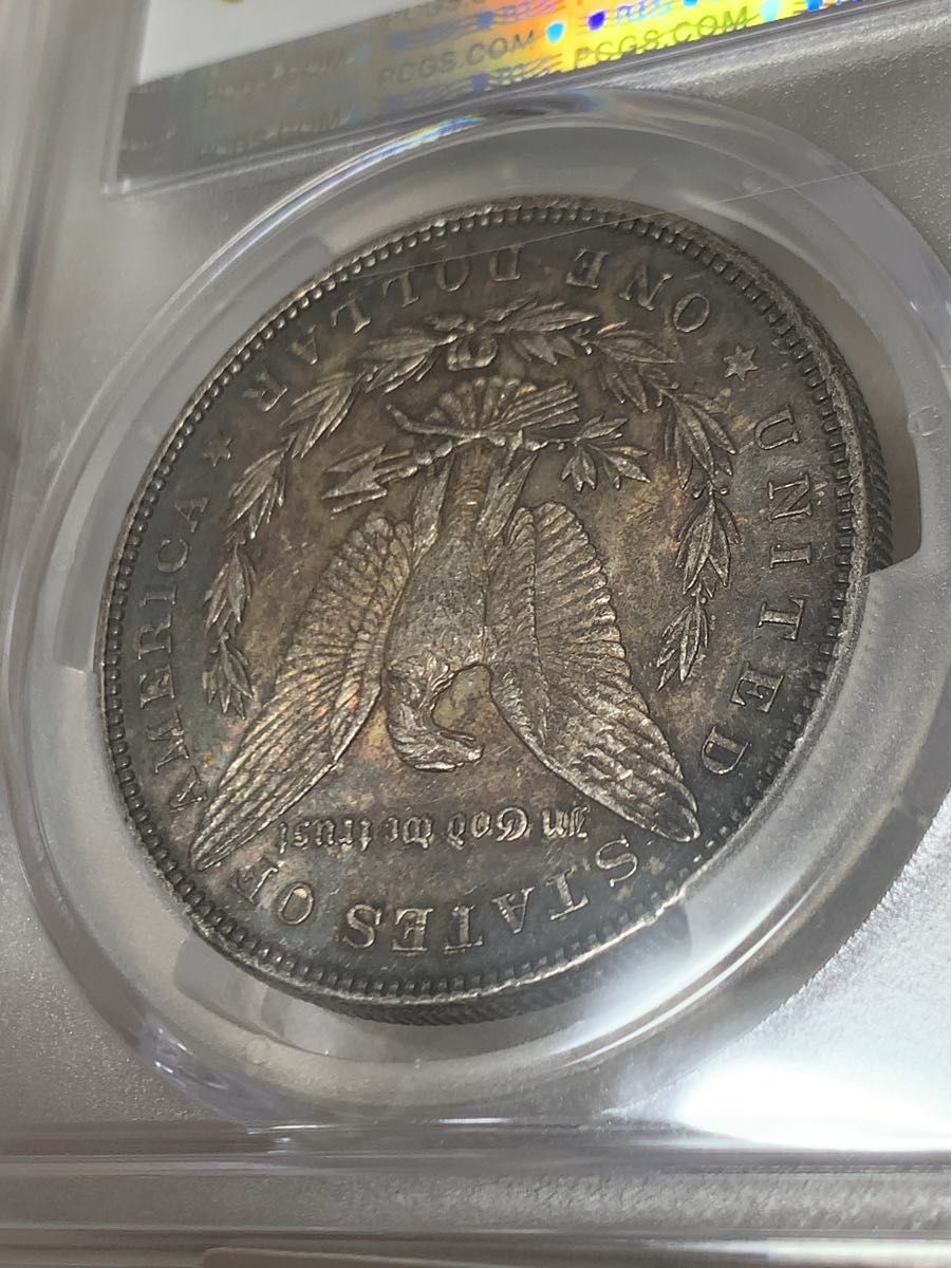 a227 1884年　アメリカ　モルガンダラー　1ドル銀貨　PCGS AU55